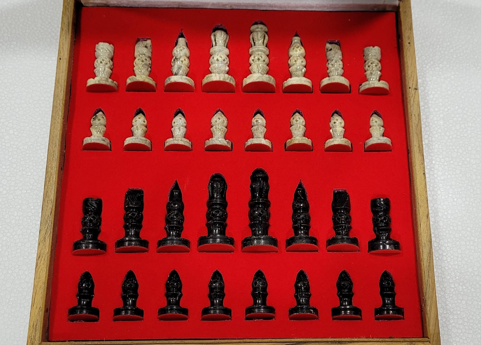 Indian Antique Style Marble Chess Set Box