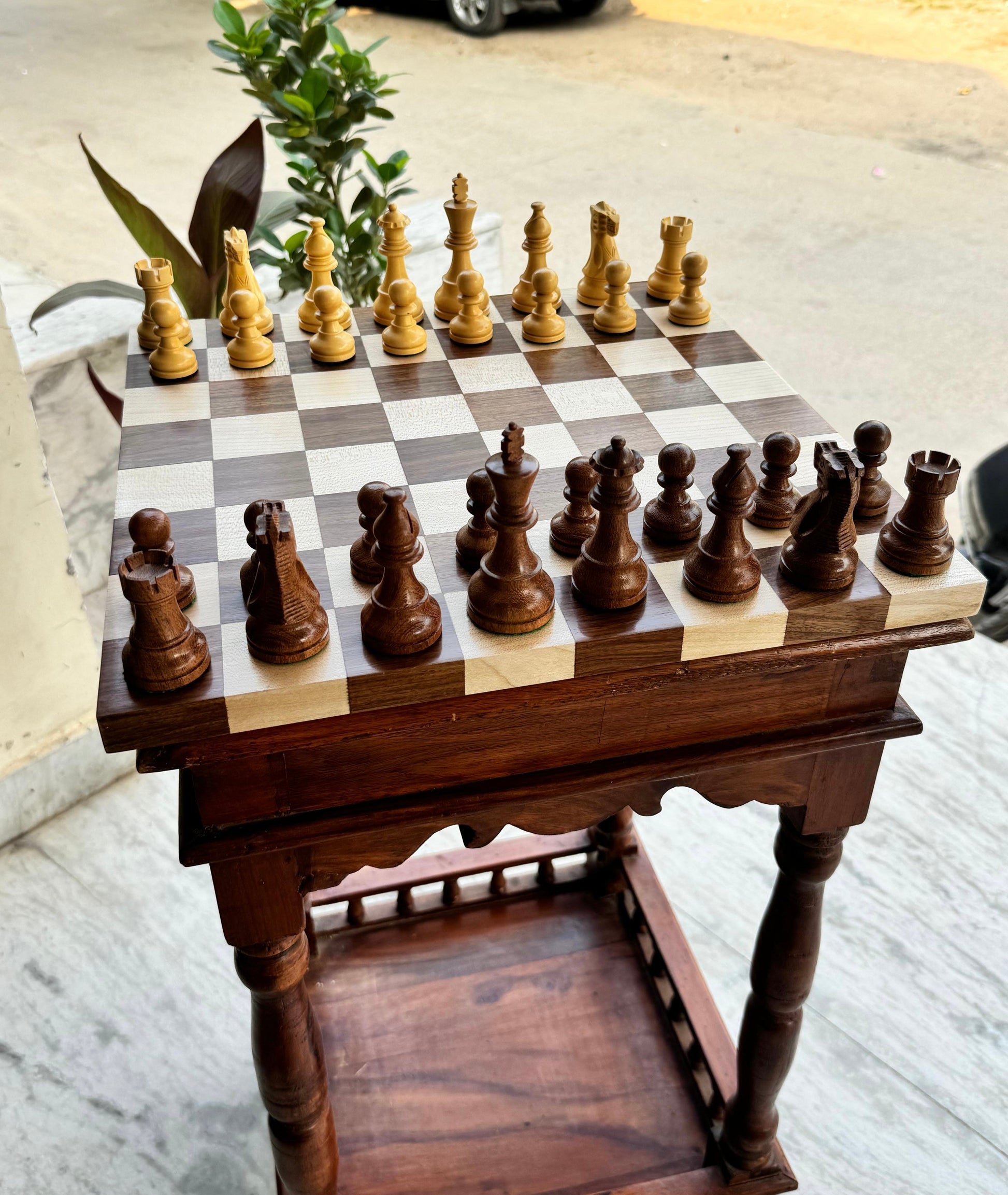 Hand Crafted Limited Edition Wooden Chess Set